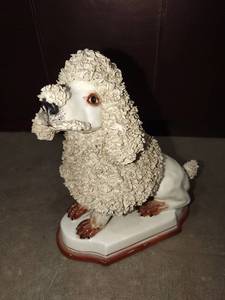 lot 1182 image: Bassano Poodle made exclusively for Wellgton Hall Italy approximately 10 in tall