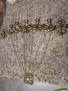 lot 1201 image: Wall sconce with 5 candles