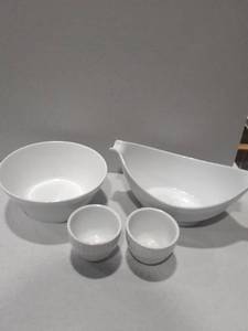 lot 2004 image: 2 Bowls and 2 dipping bowls