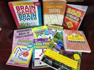lot 4034 image: Word search and sudoku puzzle books