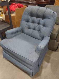 lot 4037 image: Blue swivel rocker