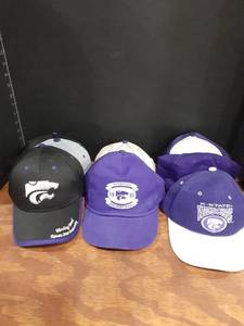 lot 6015 image: 8 KSU Baseball hats