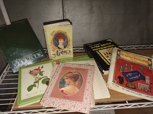 lot 3025 image: Bud Hastins Avon bottle encyclopedias and Avon books