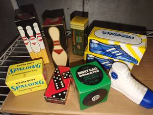 lot 3026 image: Avon decanters game time