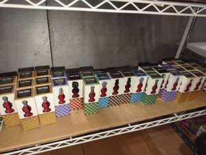 lot 3033 image: Avon decanters chess