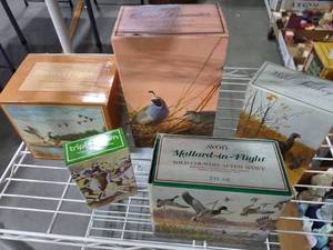 lot 3067 image: Avon decanters birds