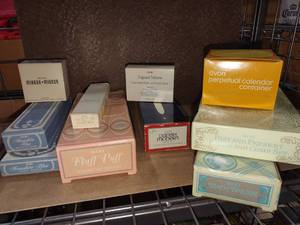 lot 3098 image: Avon soaps perfumes and toiletries