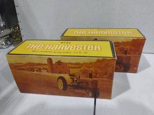 lot 3138 image: Avon glass vehicle cologne decanters with box