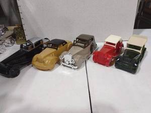 lot 3144 image: Avon glass vehicle cologne decanters