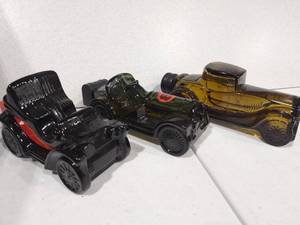 lot 3148 image: Avon glass vehicle cologne decanters