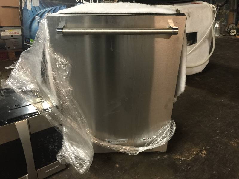 lot 9063 image: KitchenAid - 24 Tall Tub Built-In Dishwasher - Stainless Steel