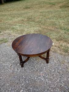 lot 833 image: vintage round cocktail table 40 in across 21 inches tall