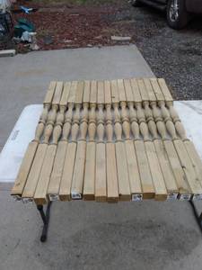 lot 893 image: 17 - new 2 14 x 2 14 colonial spindles