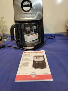 lot 3448 image: KitchenAid coffee maker Worked in the house
