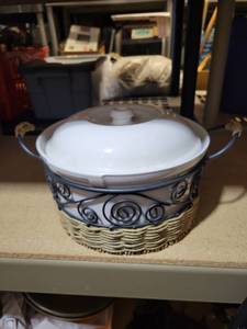 lot 3473 image: Casserole And serving dish