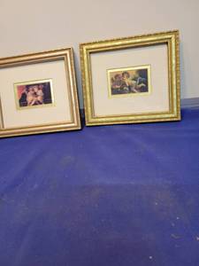 lot 3496 image: 8 and a 12 by 7 and a 12 pictures of cherubs