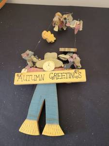 lot 3571 image: Autumn greeting sign