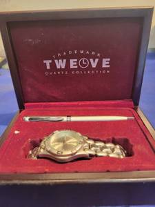 lot 3587 image: 12 trademark collection pen and watch untested