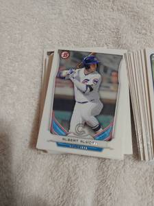 lot 4023 image: 2014 Bowman just three players Albert almora - Joey gallo and Blake Swihart
