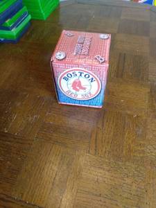 lot 4030 image: Boston Red Sox unopened box of two play premium facial tissues