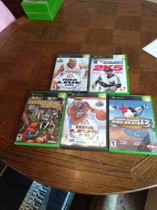 lot 4034 image: 5 mixed xbox sport themed games