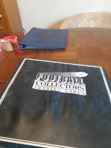 lot 4039 image: binder with 58 pages of mixed football lots of chiefs