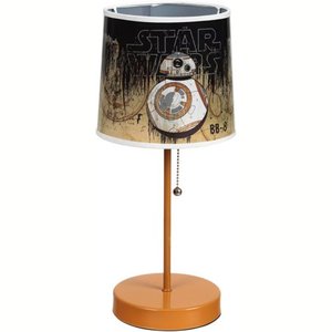 lot 2933 image: Star Wars BB8 Die Cut Canvas Table Lamp