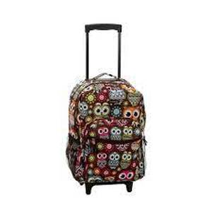 lot 2923 image: Rockland Owl Rolling Backpack