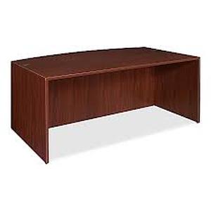 lot 2992 image: Lorell Bowfront Desk