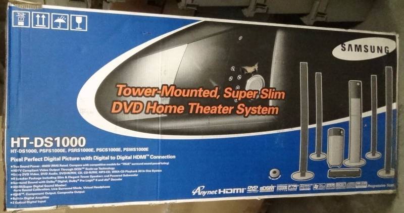 lot 4109 image: Samsung HT-DS1000 650W 5.1CH Slim, Upscale Home Theater System-HDMI Equipped