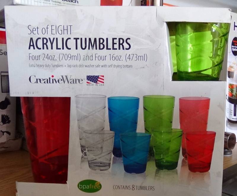 lot 4095 image: Circus 24-Ounce16-Ounce Assorted Tumblers, Set of 8
