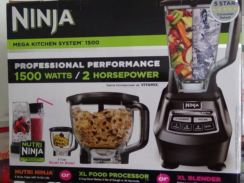 lot 4007 image: NEW Ninja Mega Kitchen System 1500W