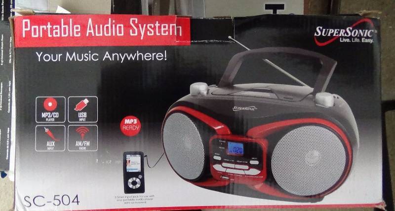 lot 4101 image: SUPERSONIC SC-504 PORTABLE AUDIO SYSTEM