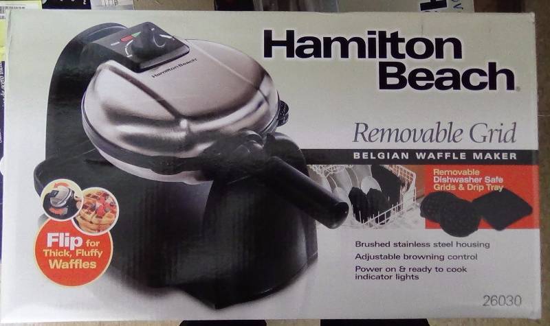 lot 4091 image: Hamilton Beach 26030 Belgian Waffle Maker