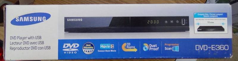 lot 3237 image: Samsung DVD-E360 DVD Player