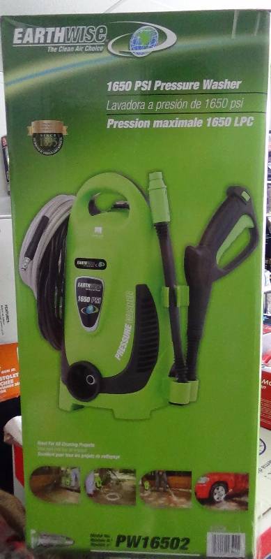 lot 4079 image: Earthwise 1650 PSI MAX Electric Pressure Washer
