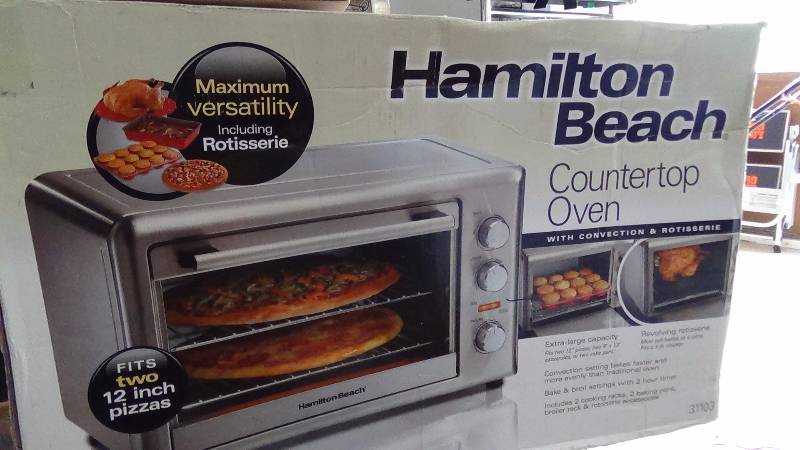 lot 4143 image: Hamilton Beach Countertop Oven with Convection and Rotisserie