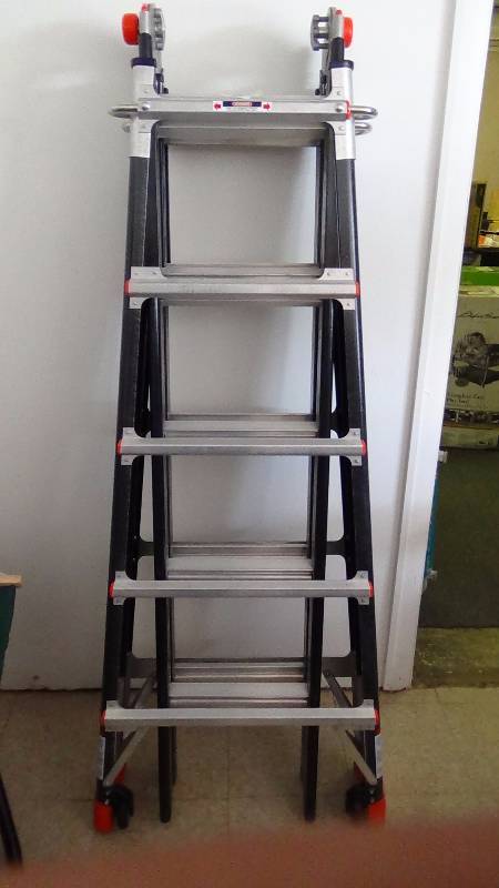 lot 4083 image: Little Giant Ladder Systems Fiberglass Multi-Use Ladder