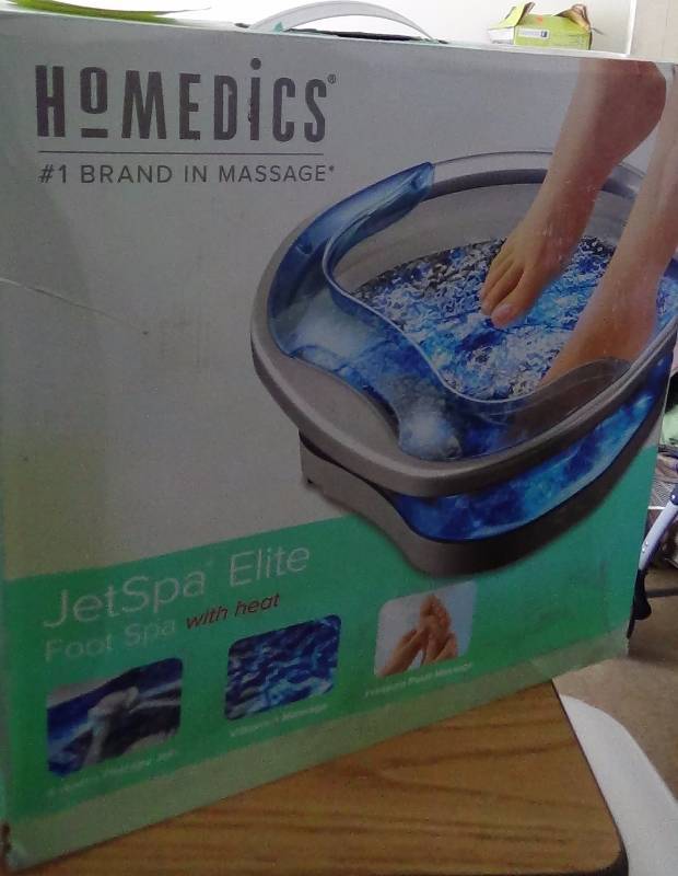 lot 2870 image: HoMedics Hydro-Therap Foot Massager