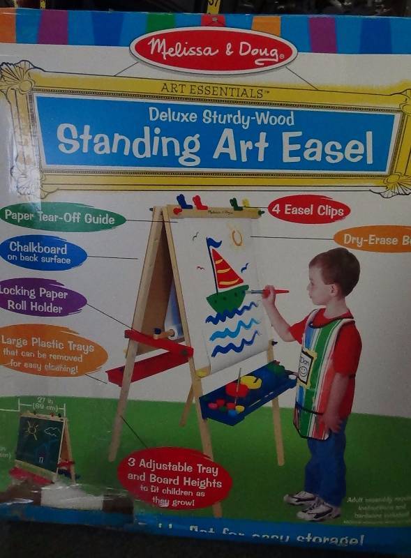 lot 4129 image: Melissa & Doug Deluxe Standing Easel