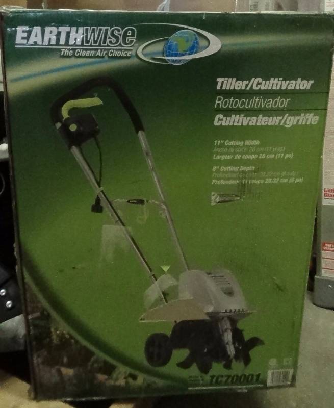 lot 4117 image: Earthwise 11-Inch 8.5-Amp Corded Electric TillerCultivator