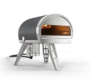 lot 3537 image: ROCCBOX Gozney Portable Outdoor Pizza Oven - Includes Professional Grade Pizza Peel, Built-In Thermometer and Safe Touch Silicone Jacket - Propane Gas Fired, With Rolling Wood Flame - Grey