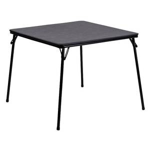 lot 3543 image: Folding Card Table in Black