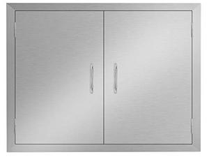 lot 3602 image: Seeutek Outdoor Kitchen Doors BBQ Access Door 31W x 24H Inch - Stainless Steel Double Wall Construction Vertical Door for Outdoor Kitchen Grilling Station or Commercial BBQ Island