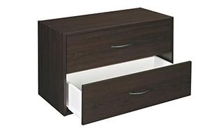 lot 3616 image: ClosetMaid 1568 Stackable 2-Drawer Horizontal Organizer, Espresso
