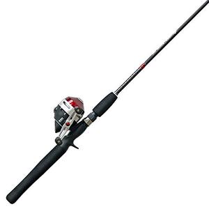lot 3644 image: Zebco Rhino Spincast Reel and 2-Piece Fishing Rod Combo, Instant Anti-Reverse Fishing Reel, Size 30