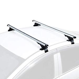lot 3647 image: AUXMART Universal Roof Rack Crossbars Width Less Than 48 Adjustable for Most Vehicle Wagon Car Without Roof Side Rail (Pack of 2) 150LBS 68KG Capacity