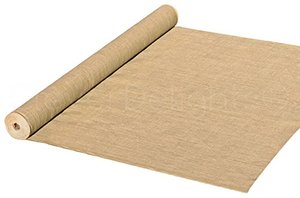 lot 3663 image: CleverDelights 60 Premium Burlap Roll - 10 Yards - No-Fray Finished Edges - Natural Tight Weave Fabric