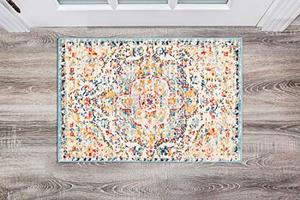lot 3664 image: Rugshop Vintage Distressed Bohemian Area Rug 2 x 3 Blue