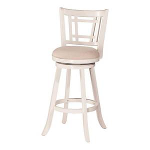 lot 3674 image: 30 Fairfox Swivel Barstool White - Hillsdale Furniture